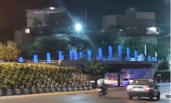 نورپردازی پل نمره ۲ توسط شهرداری مسجدسلیمان