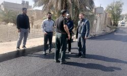 آغاز پروژه آسفالت پل شهید داریوش محمدی