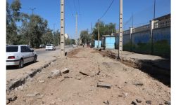 عملیات تعریض بلوار مسیردسترسی میدان نفتون حدفاصل منطقه سی برنج