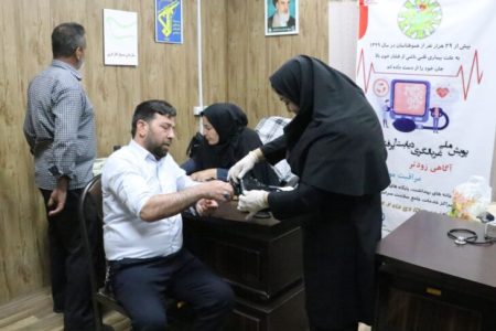طرح پویش ملی غربالگری دیابت و پرفشاری خون در شهرداری مسجدسلیمان