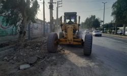 آغاز مراحل عملیات زیرسازی تعریض بلوار منطقه سی برنج مسجدسلیمان