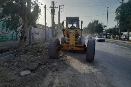 آغاز مراحل عملیات زیرسازی تعریض بلوار منطقه سی برنج مسجدسلیمان