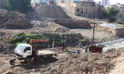 ادامه عملیات پروژه احداث پل و خیابان سوم کوی نفت خیز مسجدسلیمان