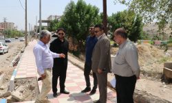 بازدید میدانی محمد خسروی شهردار مسجدسلیمان از برخی پروژه های عمرانی سطح شهر