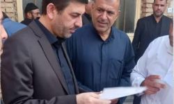 دیدار نماینده اهواز با کارگران شرکت آجرسازی جیل و ساکنان روستای ولیعصر