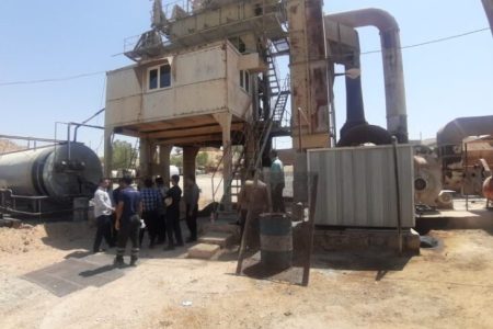 بازدید محمد خسروی شهردار مسجدسلیمان از کارخانه آسفالت