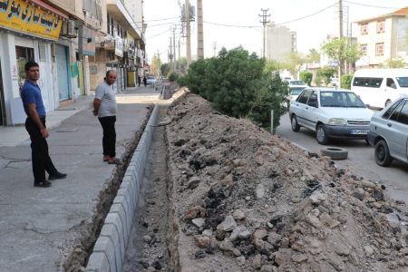 تعربض محور میدان پنج بنگله حد فاصل منطقه باشگاه مرکزی مسجدسلیمان آغاز گردید