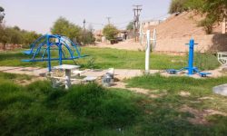 بازسازی و رنگ آمیزی مبلمان و ست های بازی بوستان باغ چشمه علی مسجدسلیمان