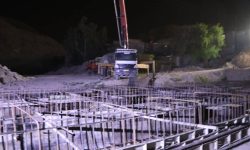 آغاز عملیات بتن ریزی پل بلوار سوم شهری مسجدسلیمان