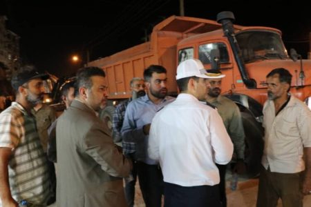 بازدید میدانی شهردار و فرماندار مسجدسلیمان از پروژه فاضلاب شهری
