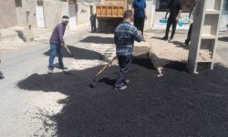 آغاز عملیات لکه گیری آسفالت و ترمیم معابر مناطق مختلف سطح شهر مسجدسلیمان