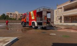 شستشوی مدارس در آستانه سال تحصیلی جدید توسط سازمان آتش نشانی