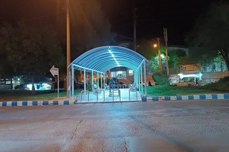 اجرای نورپردازی پیاده رو بلوار پنج بنگله  توسط شهرداری مسجدسلیمان
