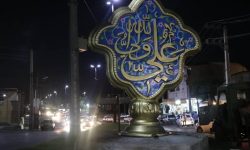 نصب و جانمایی المان جدید میدان یاعلی مسجدسلیمان