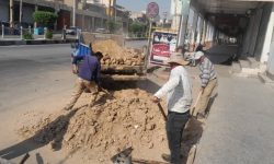 عملیات نخاله برداری سطح شهر توسط شهرداری مسجدسلیمان