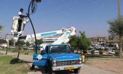 بهسازی و تامین روشنایی پارک ۱۱ هکتاری توسط شهرداری مسجدسلیمان
