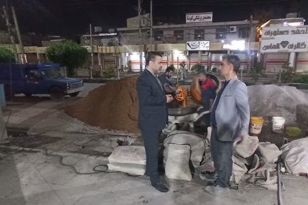 بازدید شهردار مسجدسلیمان از روند اجرای پروژه بهسازی کوچه پزشکان