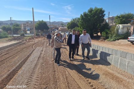بازدید دادستان و شهردار مسجدسلیمان از پروژه تعریض جاده فرودگ