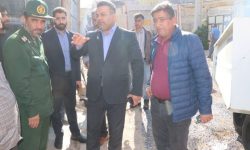 بازدید میدانی شهردار مسجدسلیمان و فرمانده سپاه از پروژه های عمرانی شهری