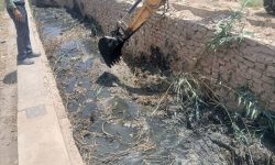 عملیات لایروبی مسیر کلانتری ۱۲ تا هوانیروز مسجدسلیمان  آغاز شد