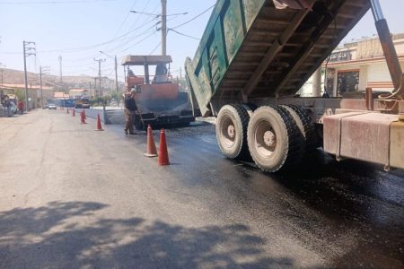 آغاز عملیات آسفالت محور اصلی با تأکید شهردار مسجدسلیمان