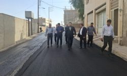 نهضت آسفالت معابر مناطق مختلف مسجدسلیمان استارت خورد