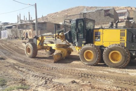 اجرای عملیات زیرسازی معابر در منطقه ریل‌وی مسجدسلیمان پس از سال‌ها انتظار