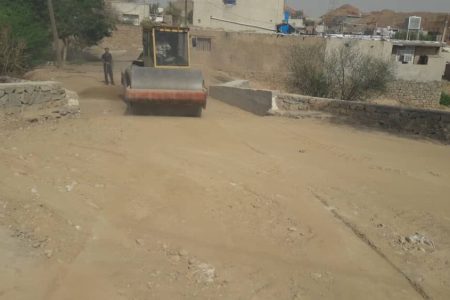 عملیات زیرسازی پل محله‌ی ریل وی انجام شد