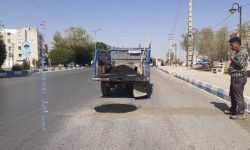 بهسازی و ترمیم گسترده معابر شهری مسجدسلیمان در مسیرهای پرتردد