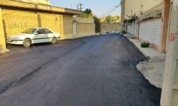 اجرای پروژه آسفالت‌ معابر منطقه دره اشکفت پشت دفتر هواپیمایی توسط شهرداری مسجدسلیمان