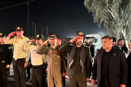 در میان استقبال پرشور مردم، پیکر مطهر شهید گمنام وارد مسجدسلیمان شد