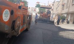 اقدام عمرانی شهرداری مسجدسلیمان در منطقه دره اشکفت با اجرای آسفالت‌ریزی معابر