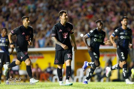 فرار مسی از مصدومیت توسط جیمی‌جامپ؛ بازی عجیب و غریب اینترمیامی با لباس مشکی +عکس