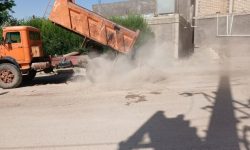 آغاز عملیات زیرسازی نوارهای حفاری در نقاط پرتردد مسجدسلیمان