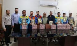 تجلیل از کارگران شهرداری در اداره تعاون، کار و رفاه اجتماعی شهرستان مسجدسلیمان