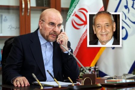 گفتگوی تلفنی قالیباف و نبیه بری