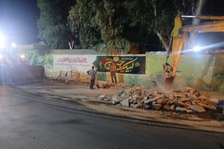 محور دسترسی چهارراه شهرداری تا چاه شماره یک مسحدسلیمان تعریض شد