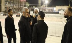 حضور نیکزاد در مصلی تهران برای بررسی تمهیدات مراسم وداع با رهبر شهید