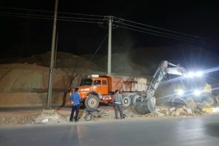 آغاز عملیات احداث دوربرگردان در بلوار شهید شهنی فیض منطقه بی‌بیان(محدوده‌ی ایستگاه شماره ۴ آتش‌نشانی)