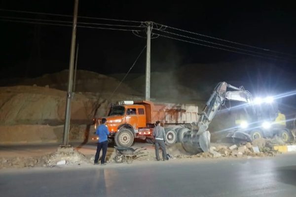 آغاز عملیات احداث دوربرگردان در بلوار شهید شهنی فیض منطقه بی‌بیان(محدوده‌ی ایستگاه شماره ۴ آتش‌نشانی)