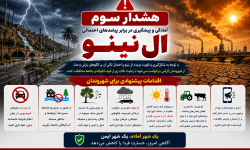 پیام هشدار سوم ستاد مدیریت بحران شهرداری مسجدسلیمان در خصوص پدیده ال نینو