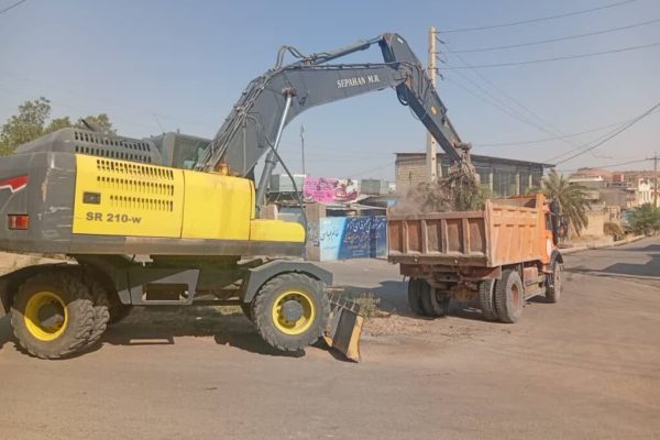 عملیات لایروبی کانال و پاکسازی نیزارها در نفتک و چهاربیشه